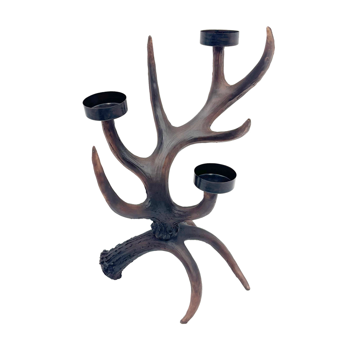 Deer Antler Tea Light Candle Holder