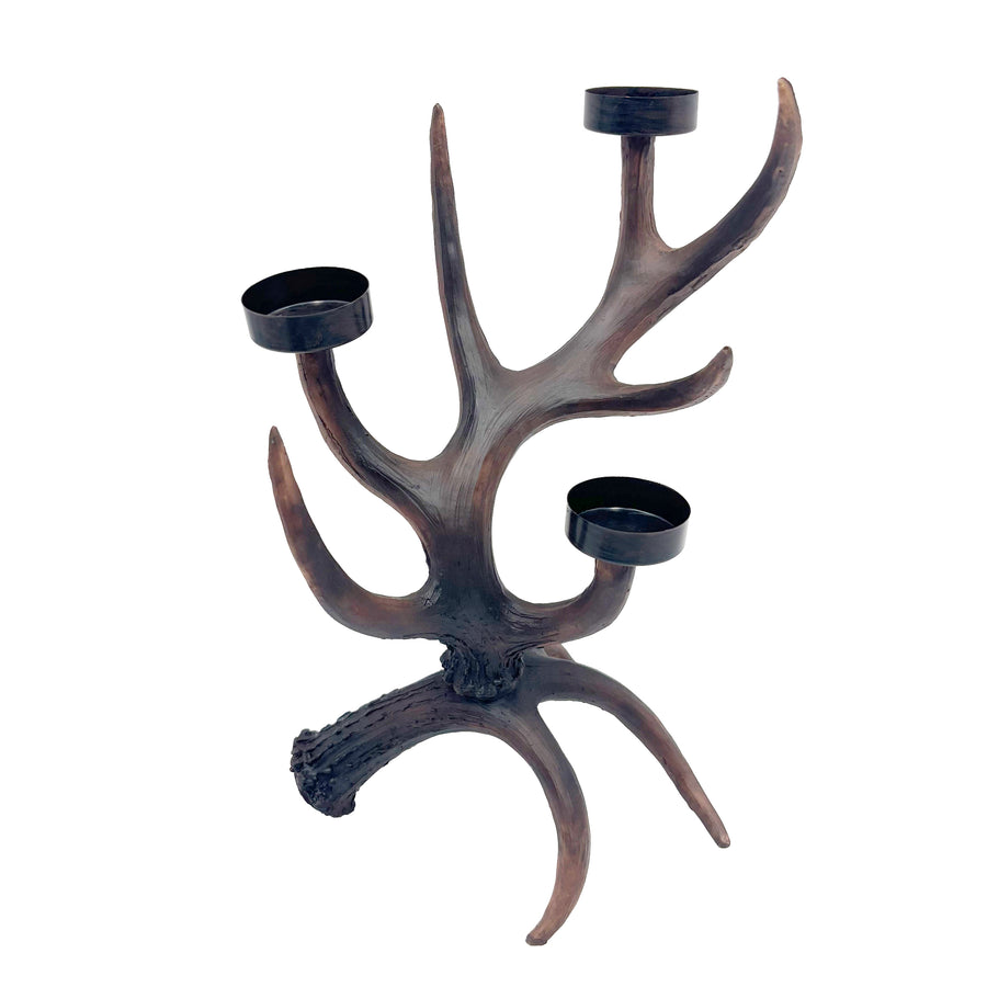 Deer Antler Tea Light Candle Holder