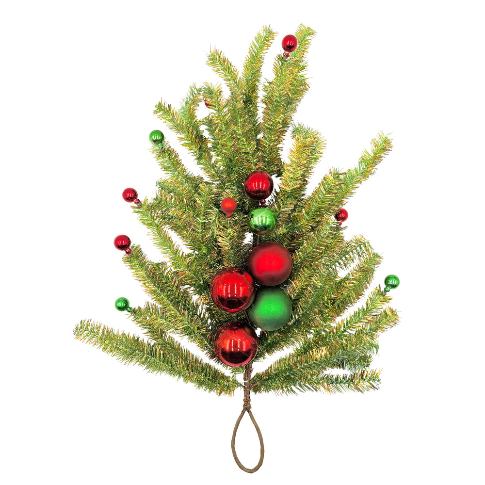 Pine and Red/Green Ornament Collection Swag