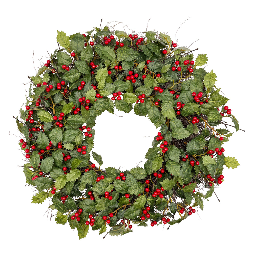 Holly and Red Berry Artificial Floral Collection