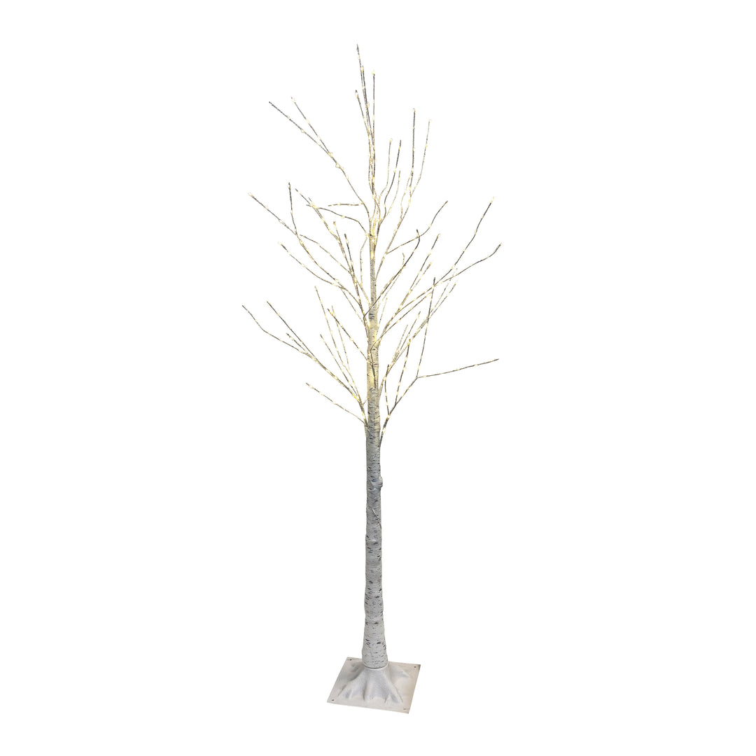 Lit Birch Tree on Base 60 Inches