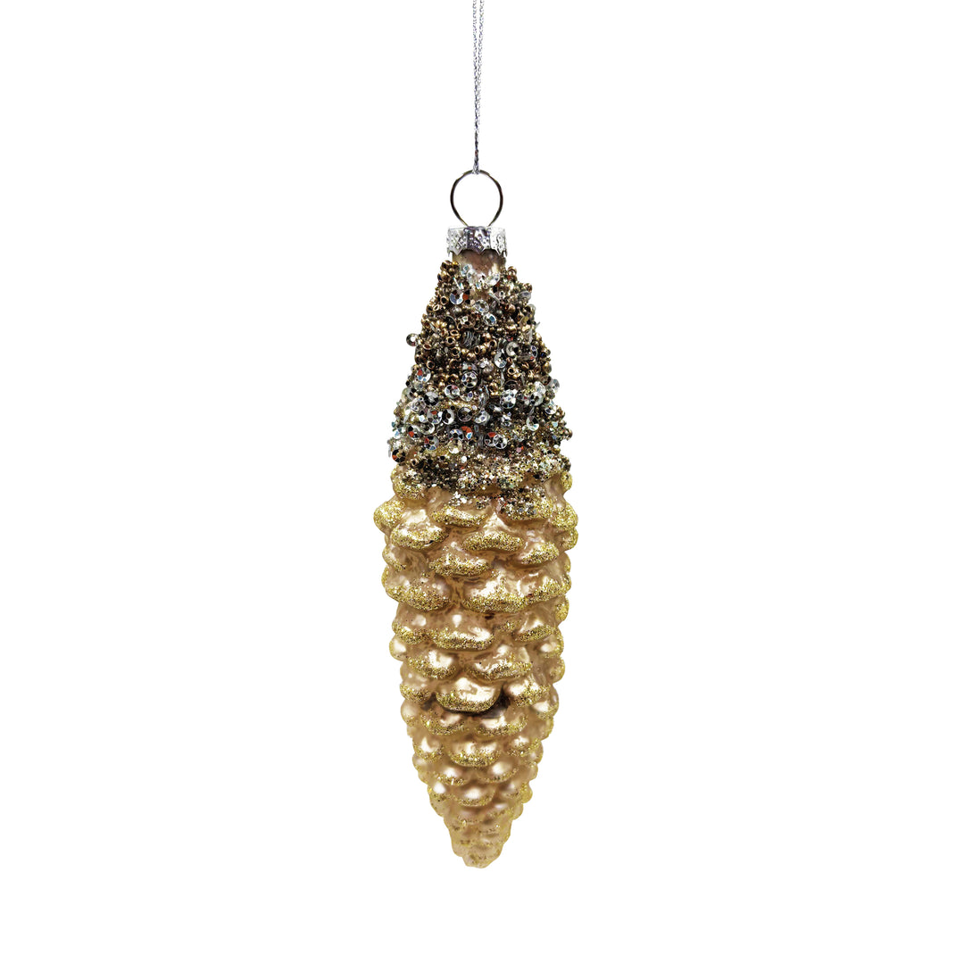 Metallic Pinecone Ornament