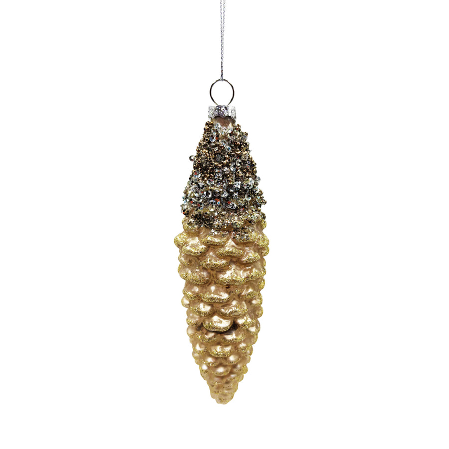 Metallic Pinecone Ornament