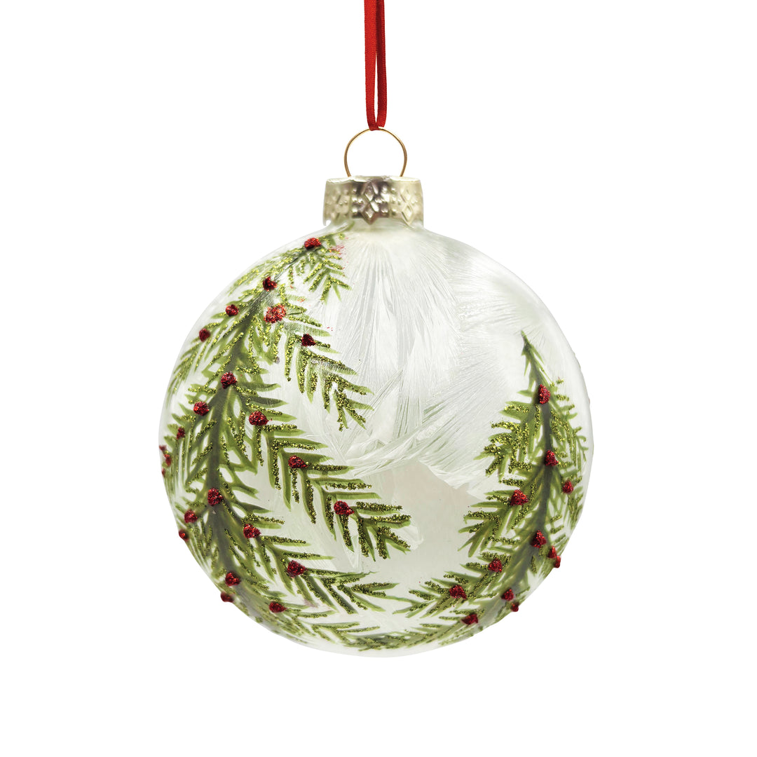 Ornament Ball with Christmas Trees