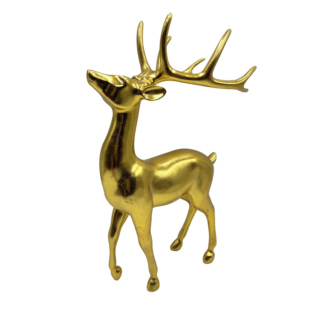 Standing Gold Deer Figurine