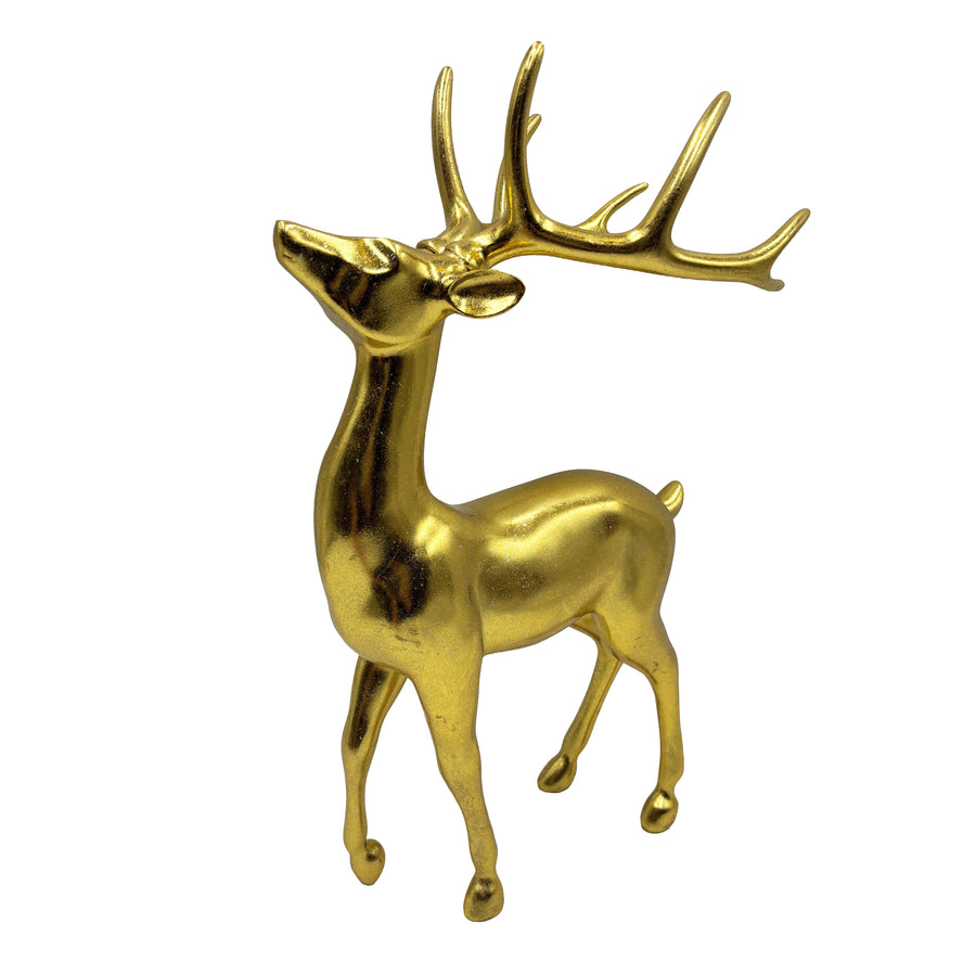 Standing Gold Deer Figurine