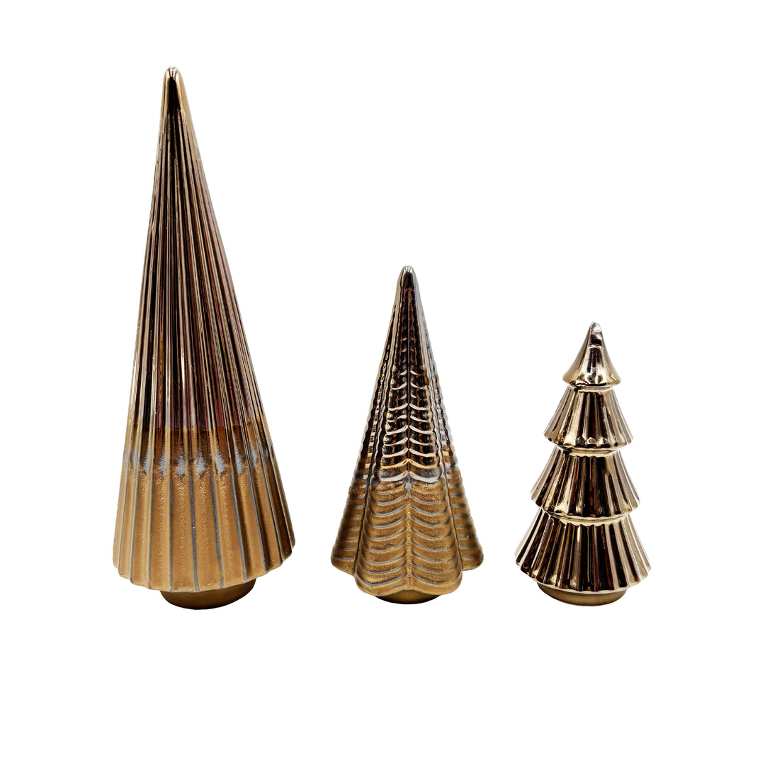 Fall Porcelain Tree Set of 3