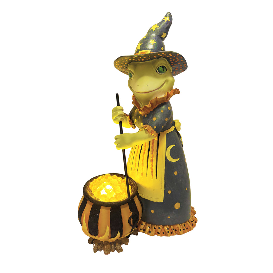 Frog Witch with Cauldron