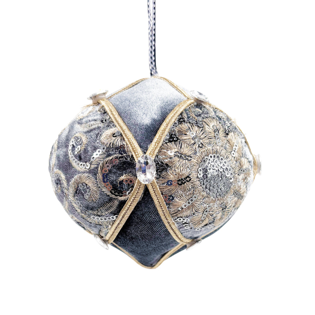 Blue and Gold Shatterproof Ornament