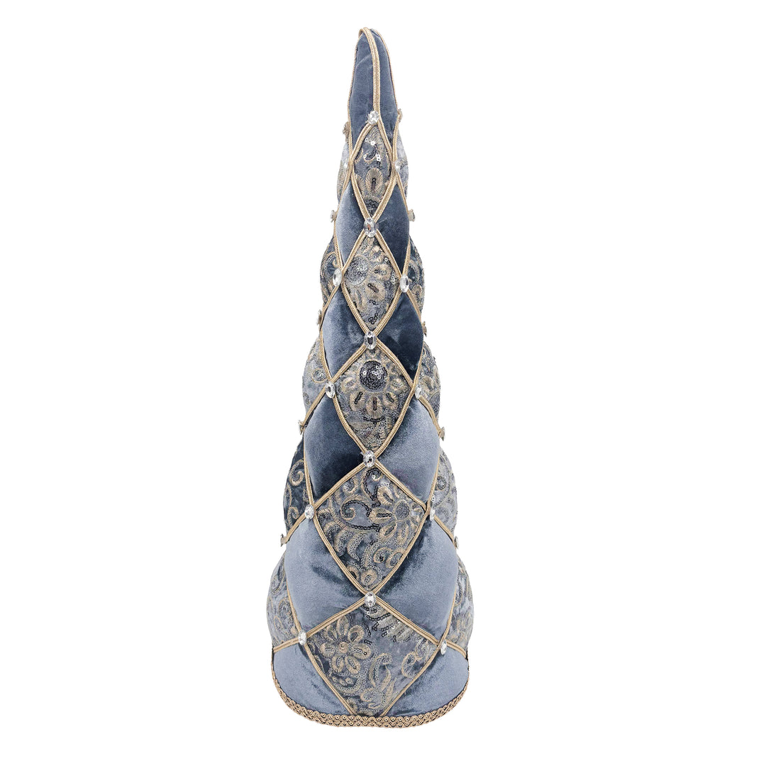 Blue and Gold Cone Tree