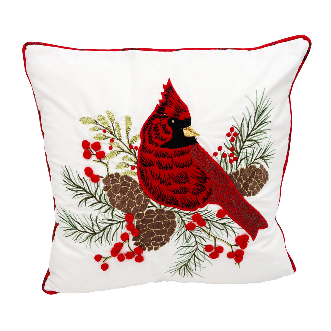 Cardinal Applique Pillow