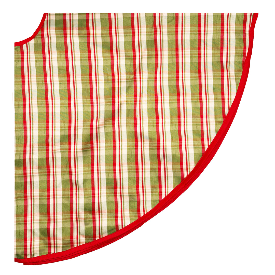 Classic Dupion Plaid Tree Skirt