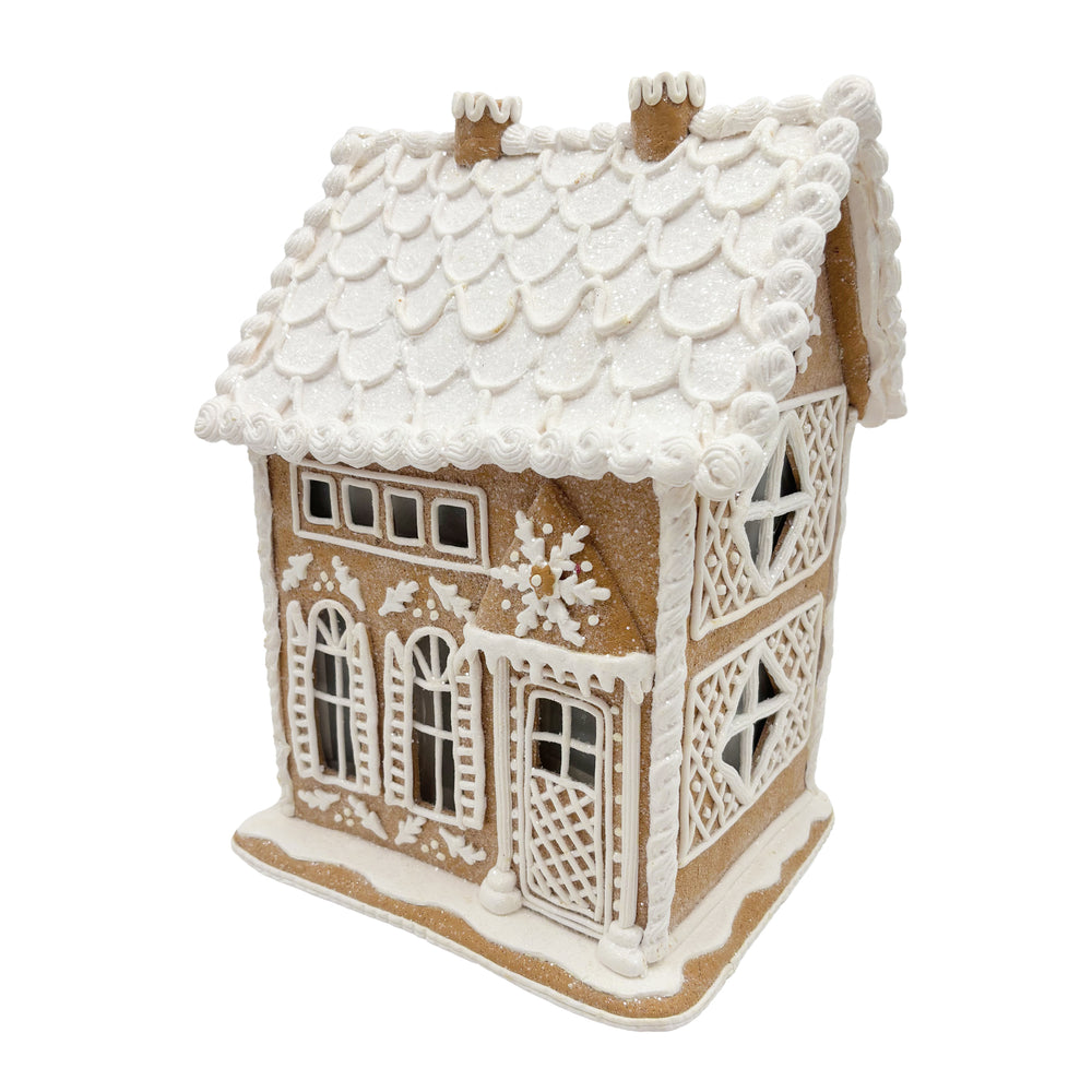 Lit Classic Gingerbread House