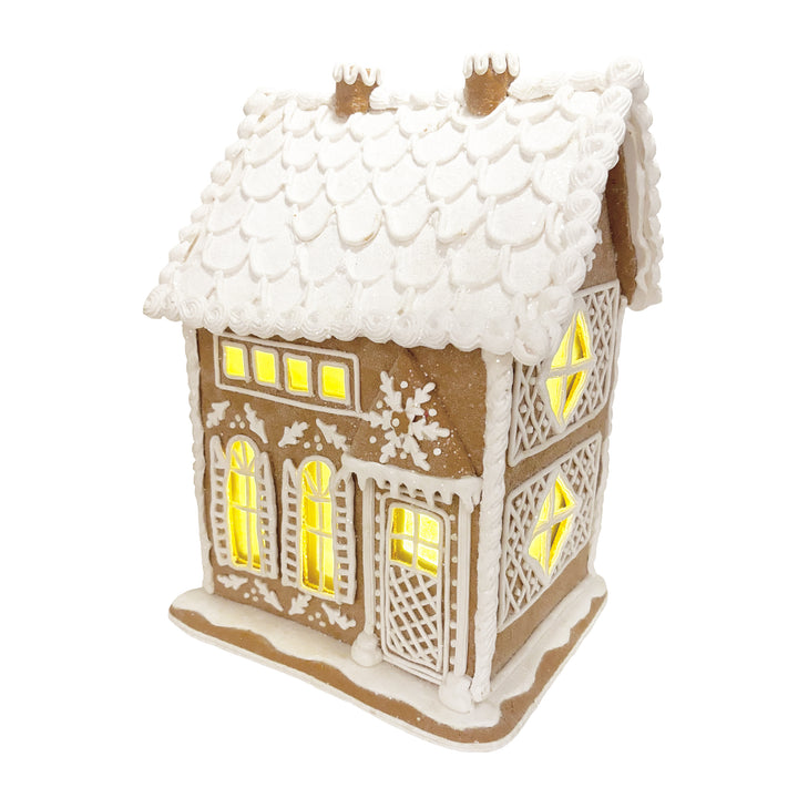 Lit Classic Gingerbread House