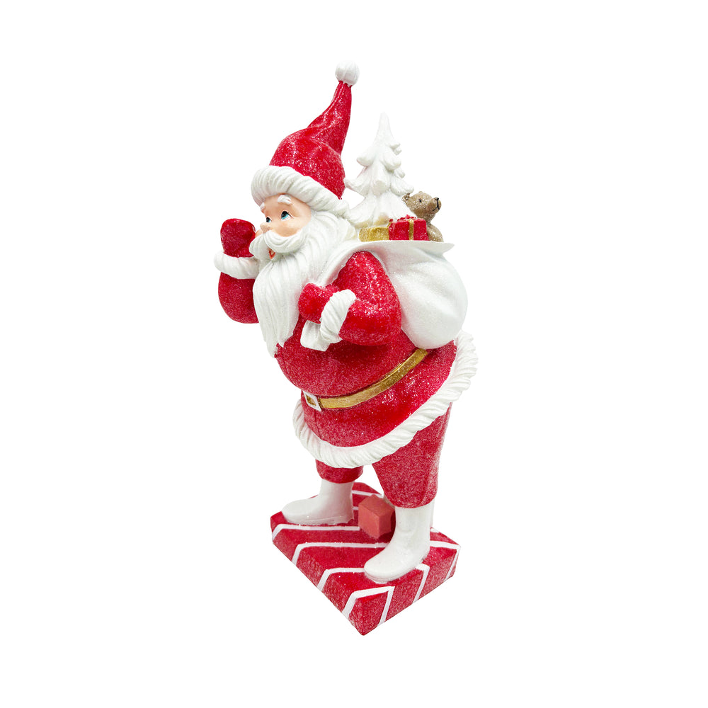 Red & White Santa with Gift Bag
