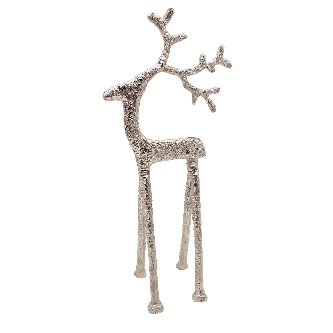 Silver Modern Deer Figurine