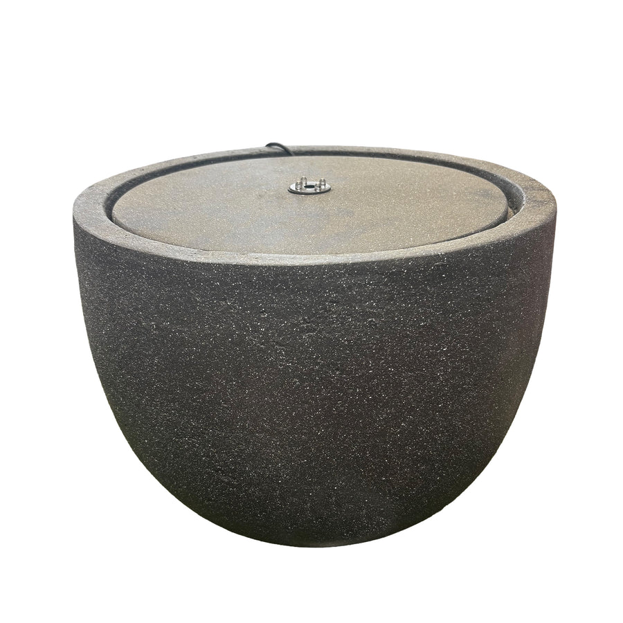 Round Tabletop Fountain with Stone Finish