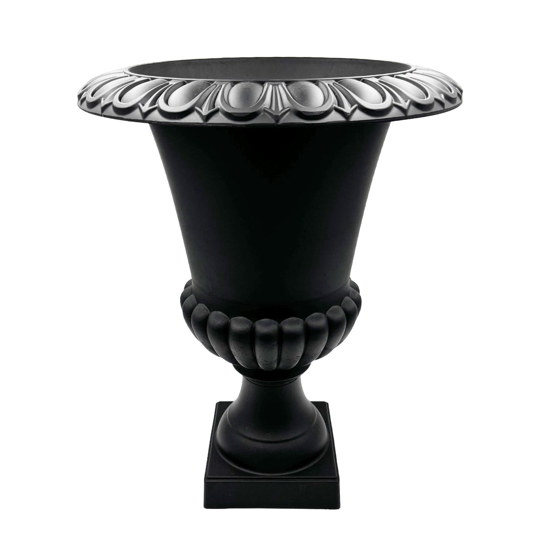 Matte Black Polystone Urn