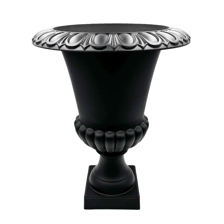 Matte Black Polystone Urn