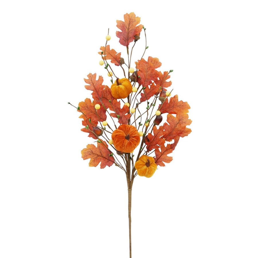 Pumpkin & Fall Leaves Spray