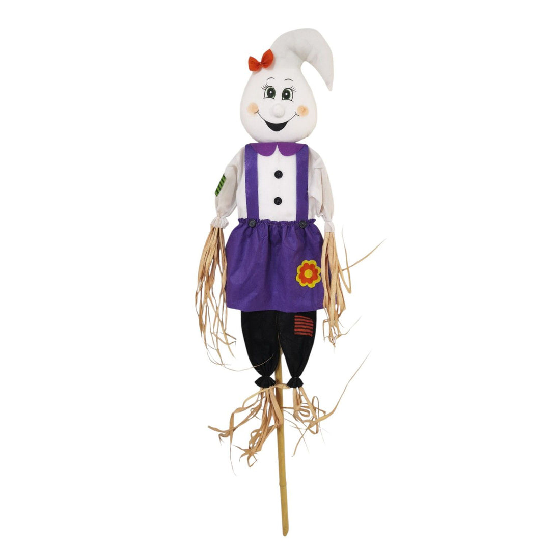 Scarecrow Ghost Girl In Purple Dress