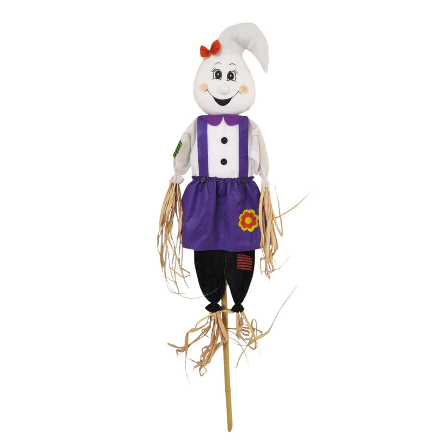 Scarecrow Ghost Girl In Purple Dress