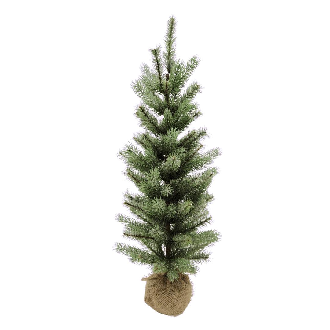 Lightly Frosted Tree in Burlap Base