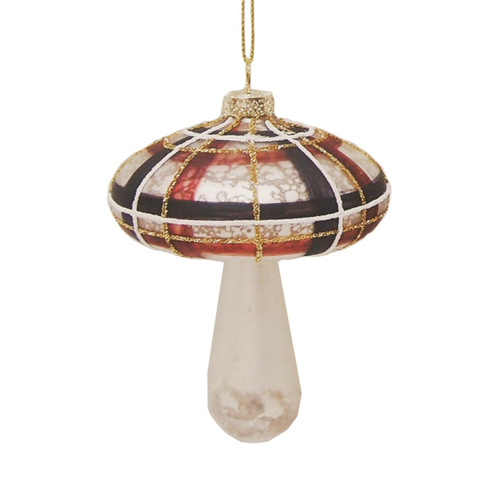 Glass Mushroom Ornament