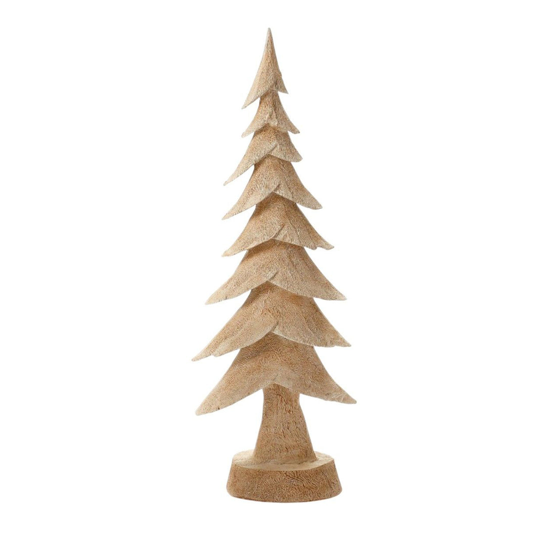 Woodgrain Resin Tabletop Tree