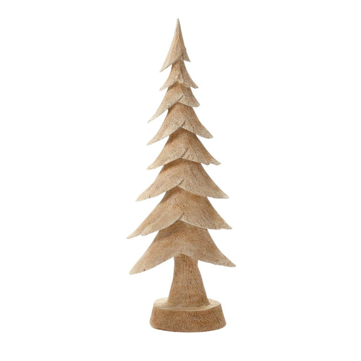 Woodgrain Resin Tabletop Tree