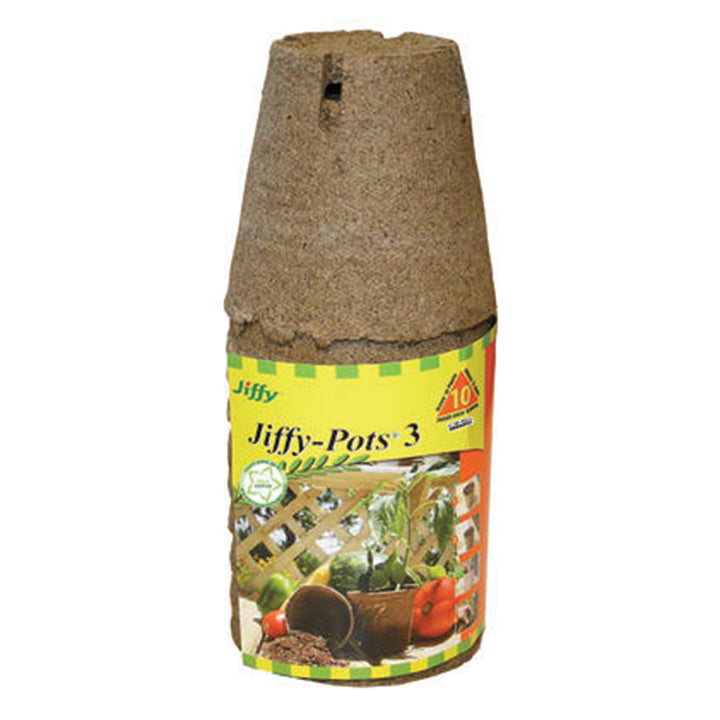 Jiffy Peat Moss Pot 3" 10 Pack
