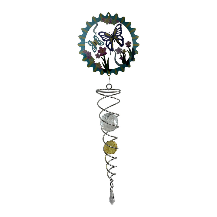 Floral Butterfly Hanging Spinner