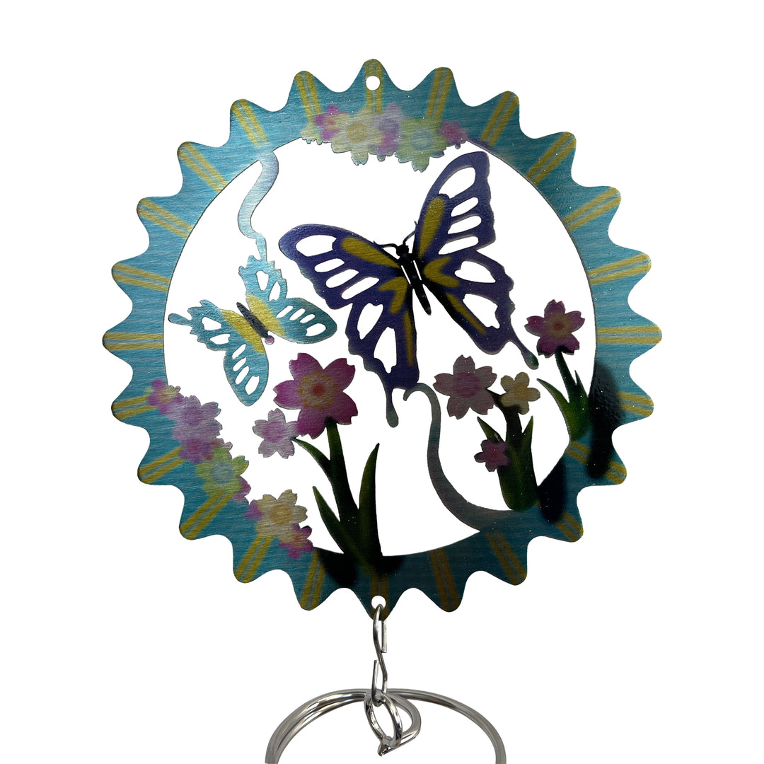 Floral Butterfly Hanging Spinner