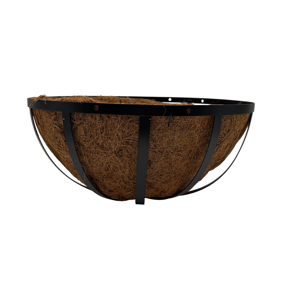 Oxford Round Hanging Basket With Coco Fiber Liner