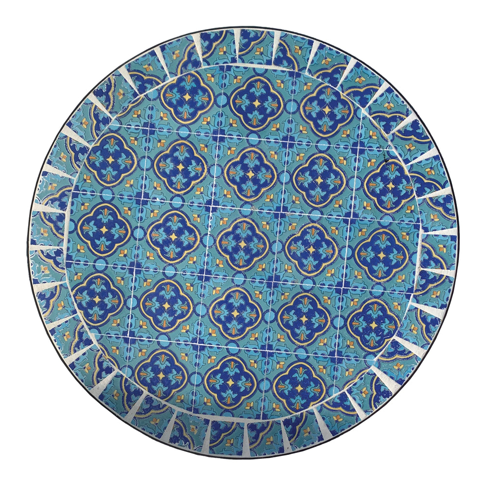 Blue Mosaic Bistro Set 3 Piece