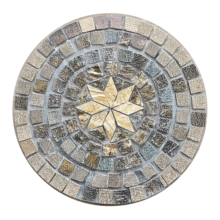 Mosaic Yellow/Gray Bistro Set 3 Piece