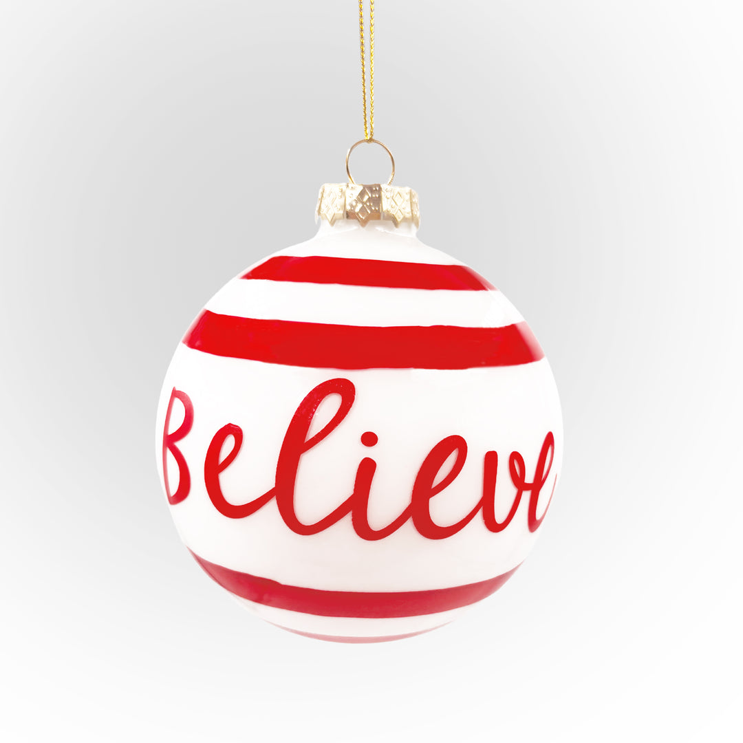 Believe Ball Ornament