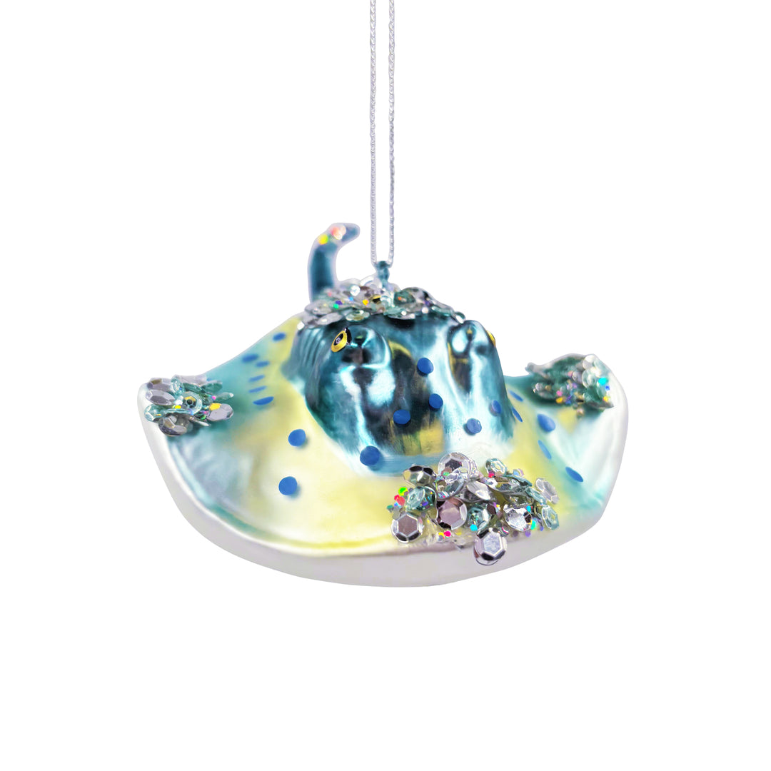 Glass Stingray Ornament