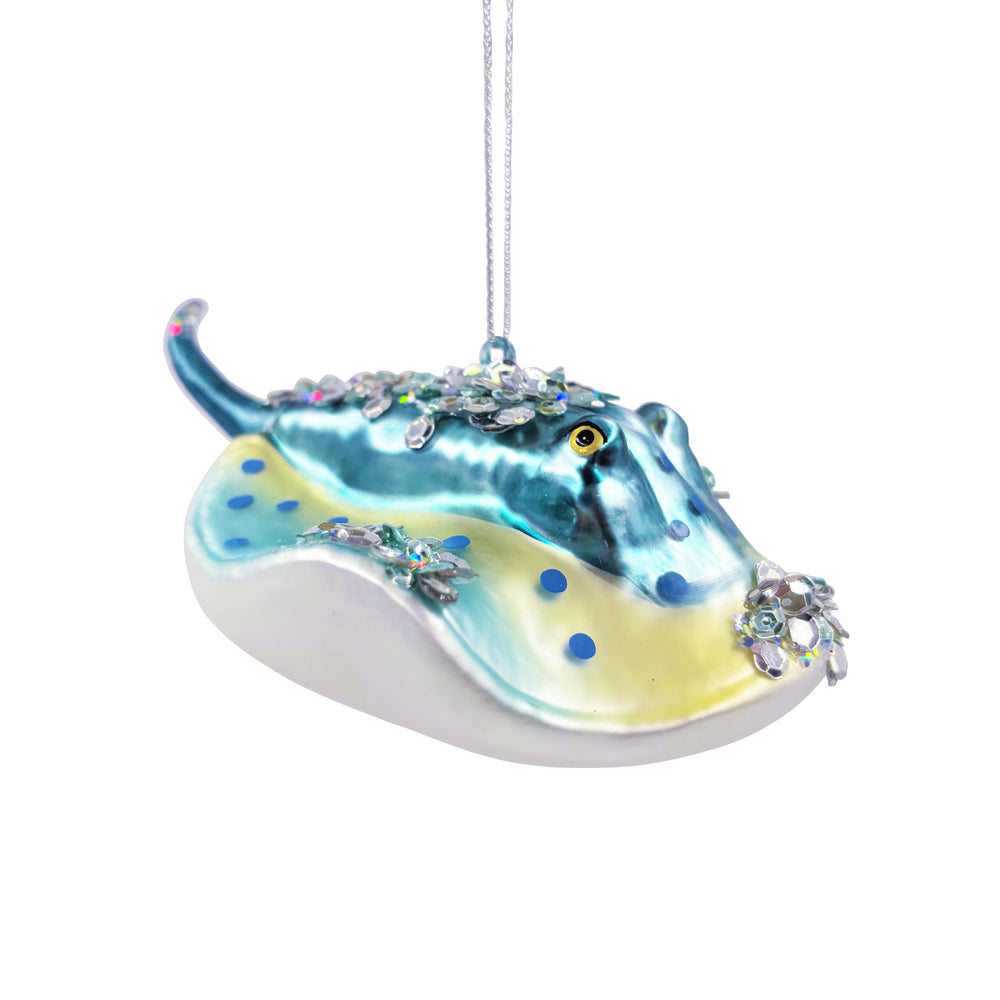 Glass Stingray Ornament