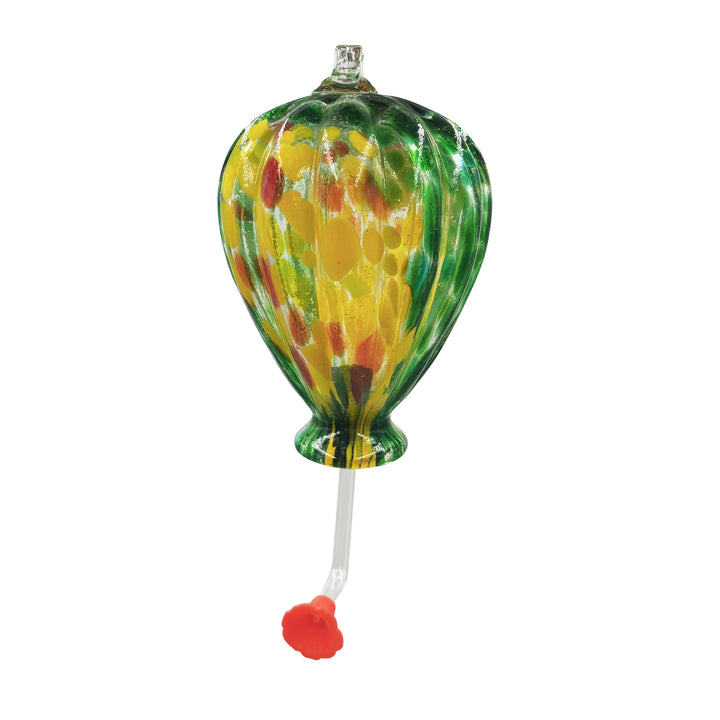 Glass Tube Hummingbird Feeder Rainbow