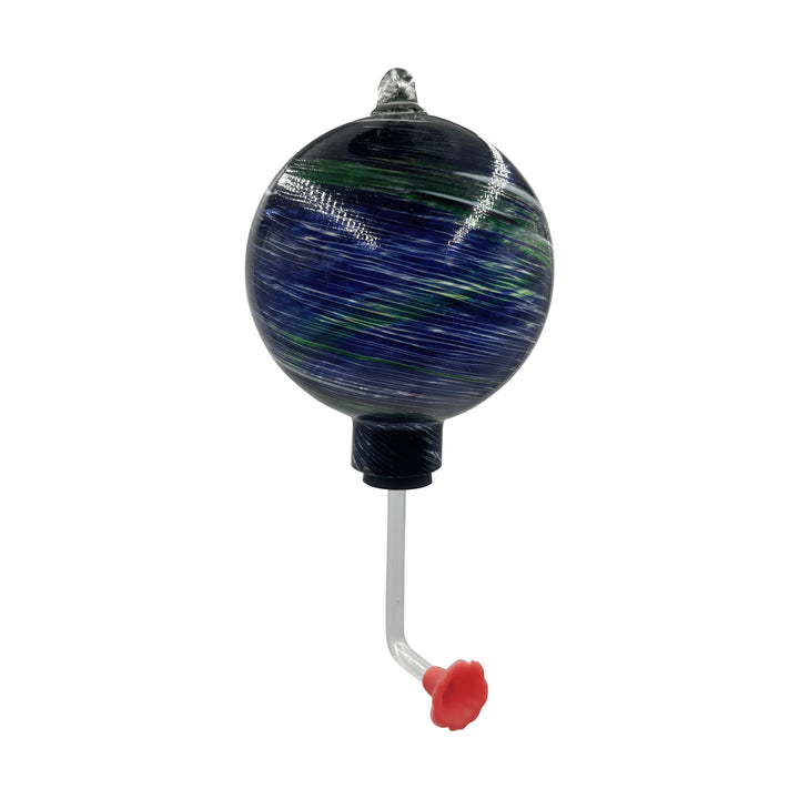 Glass Tube Hummingbird Feeder Blue