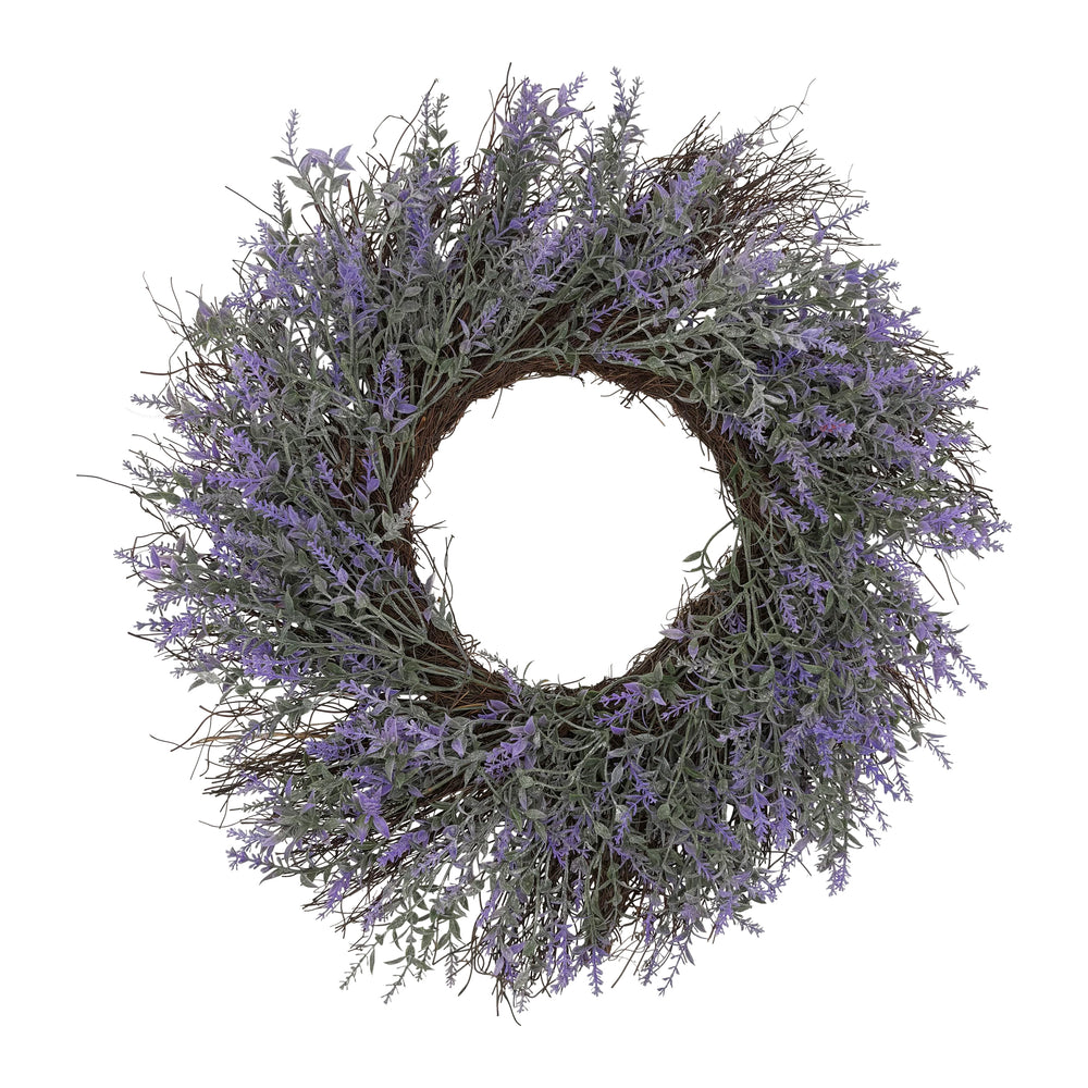 Lavender and Greenery Wreath 24 Inches