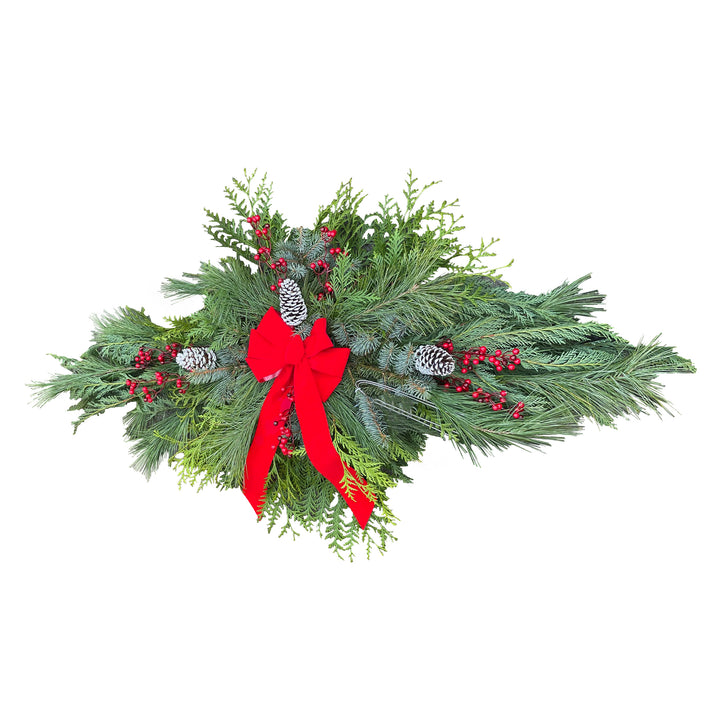 Fresh Evergreen Cemetery Blanket