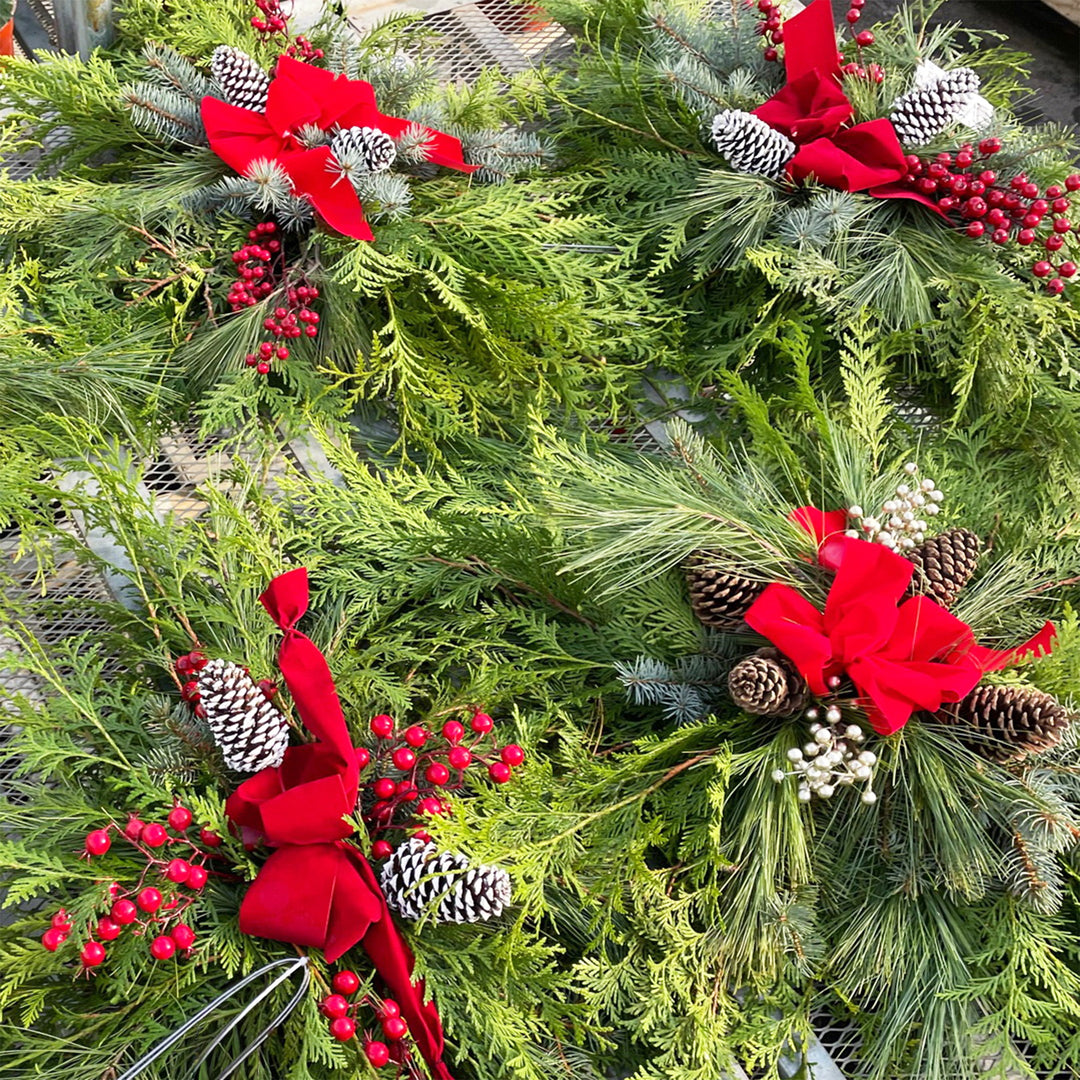 Fresh Evergreen Cemetery Blanket