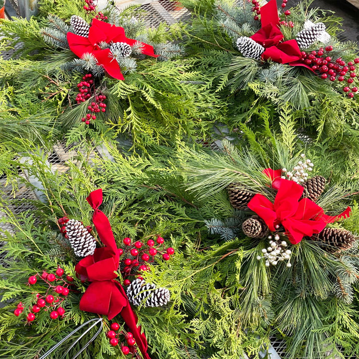 Fresh Evergreen Cemetery Blanket