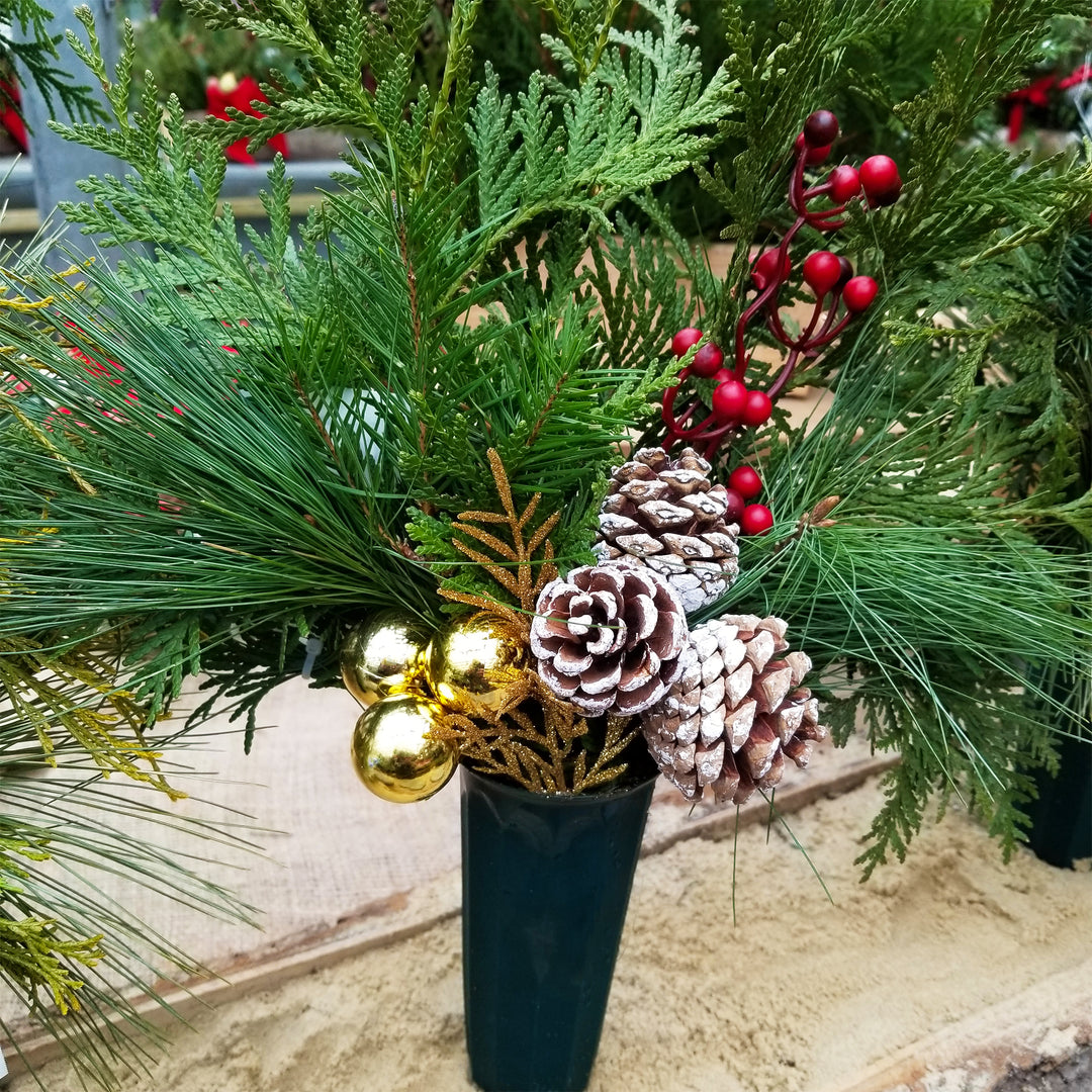 Fresh Evergreen Cemetery Blanket