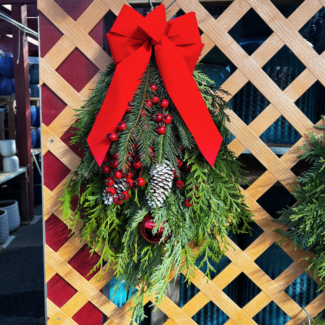 Fresh Evergreen Holiday Swags
